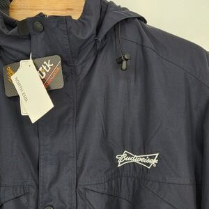 Budweiser NEW North End 4XL 3 in 1 Parka Coat with Dobby Trim Midnight Navy Blue